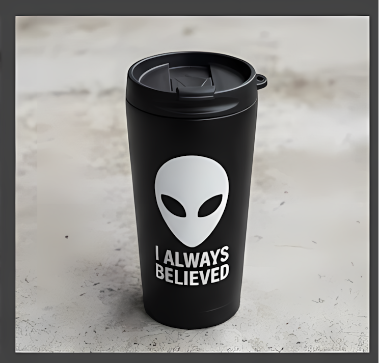 UFO Vinyl Sticker | I Always Believed Alien Decal for Cars & Laptops