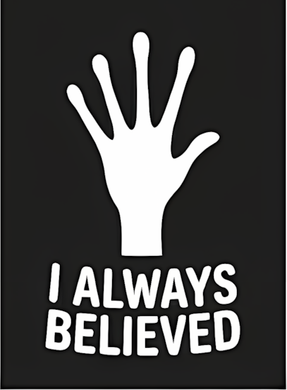 UFO Vinyl Sticker | I Always Believed Alien Decal for Cars & Laptops