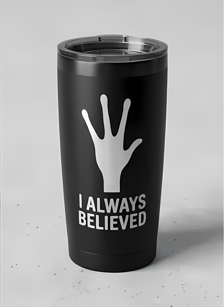 UFO Vinyl Sticker | I Always Believed Alien Decal for Cars & Laptops